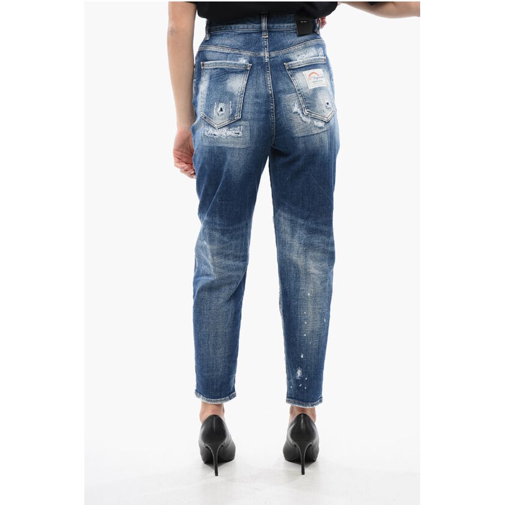 Dsquared² Distress Detailed 80'S Fit Delavè Denims 14cm