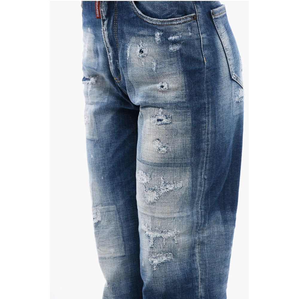 Dsquared² Distress Detailed 80'S Fit Delavè Denims 14cm