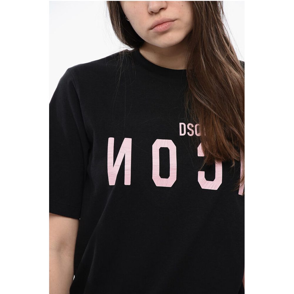 Dsquared² Cotton Crew-neck T-shirt with Print Logo