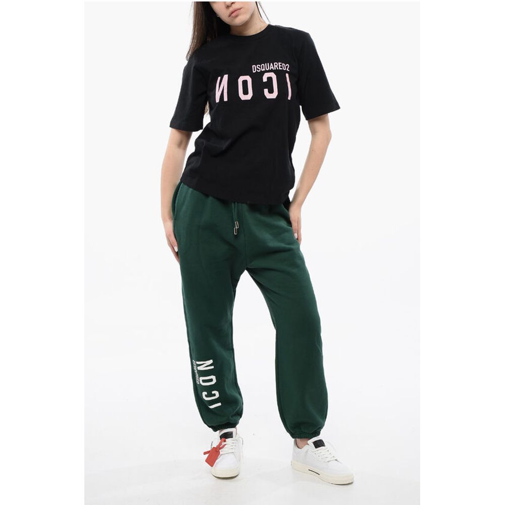 Dsquared² Cotton Crew-neck T-shirt with Print Logo