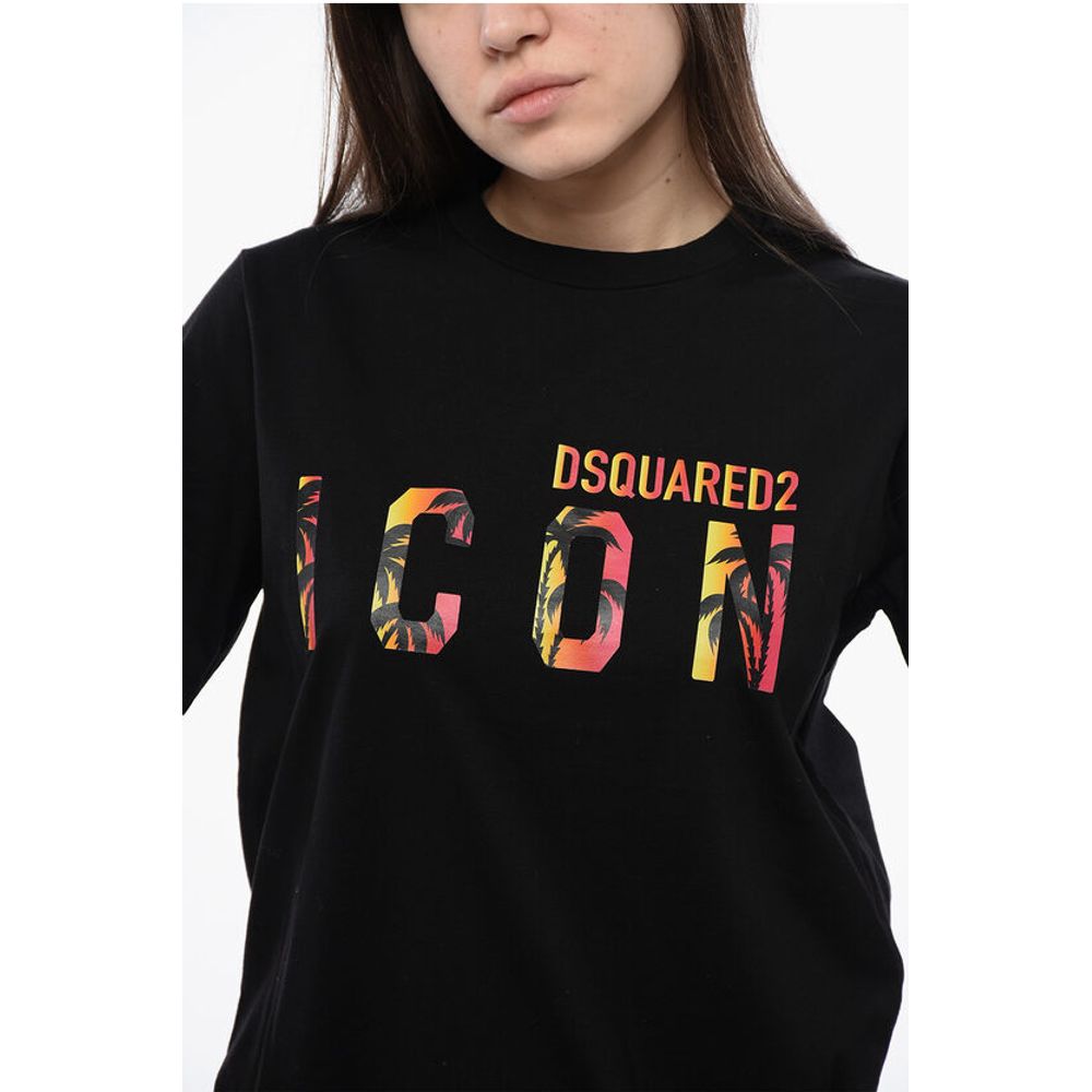 Dsquared² Cotton ICON Crew-neck T-shirt with Gradient Print