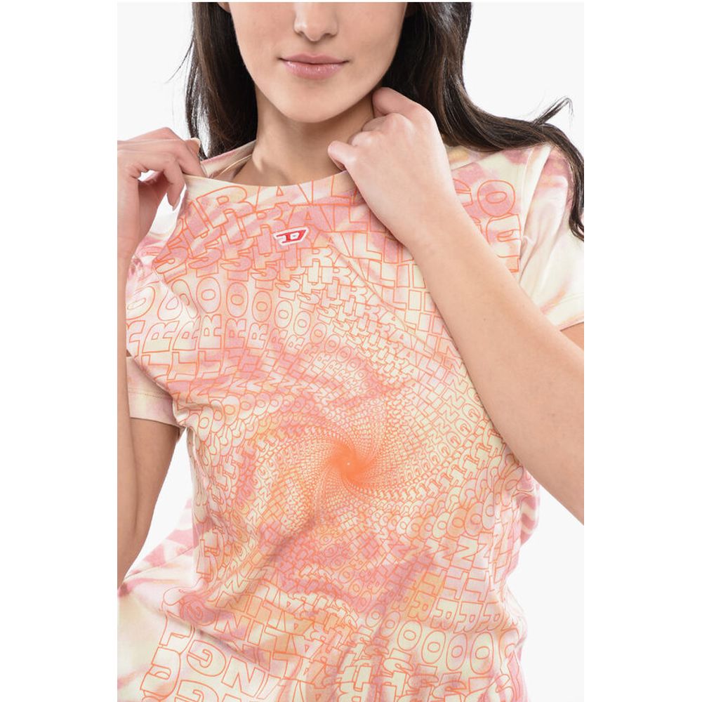 Diesel RED TAG Tie Dye Effect T-REGS-N6 Crew-neck T-shirt
