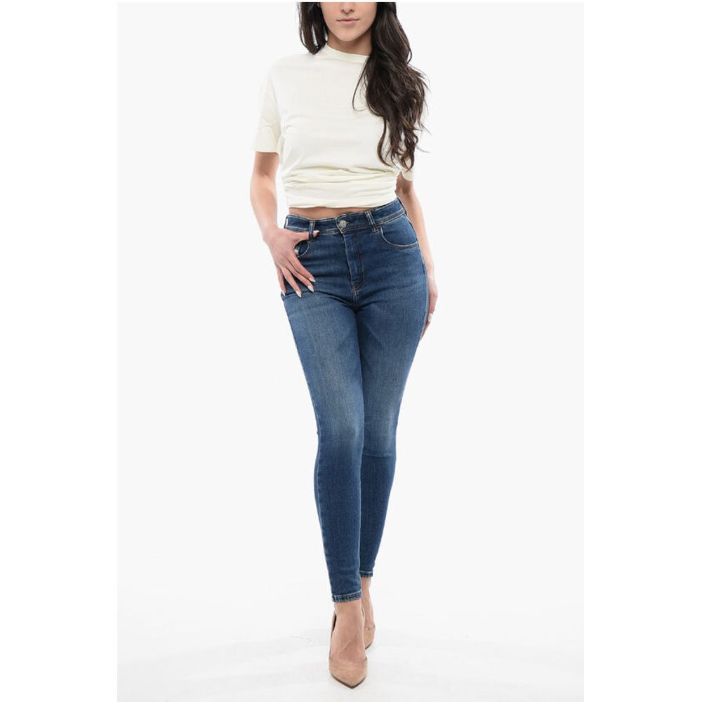 Diesel High Waisted Stretch Denim SLANDY Jeans 11cm L.32