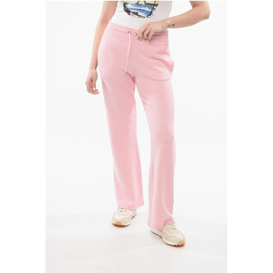 Versace Knitted Bootcut Sweatpants with Elastic Waistband