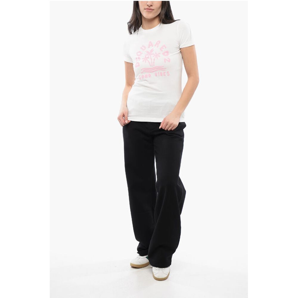 Dsquared² Crew Neck GOOD VIBES Printed T-Shirt