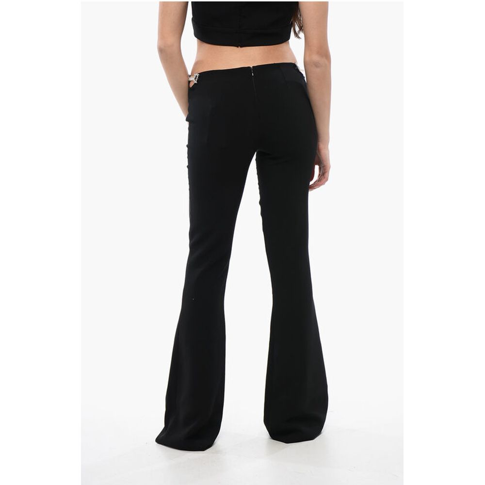 Dsquared² Jeweled Detail Flared Fit Pants