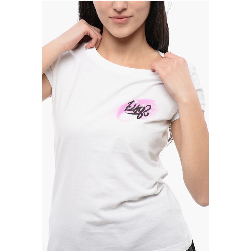 Dsquared² Crew Neck SCOOP T-Shirt with Printed Logo