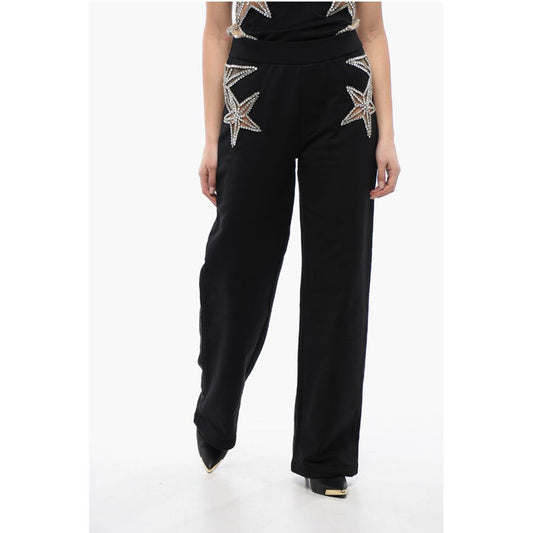 Dsquared² Straight Fit STAR Sweatpants with See Through Inserts