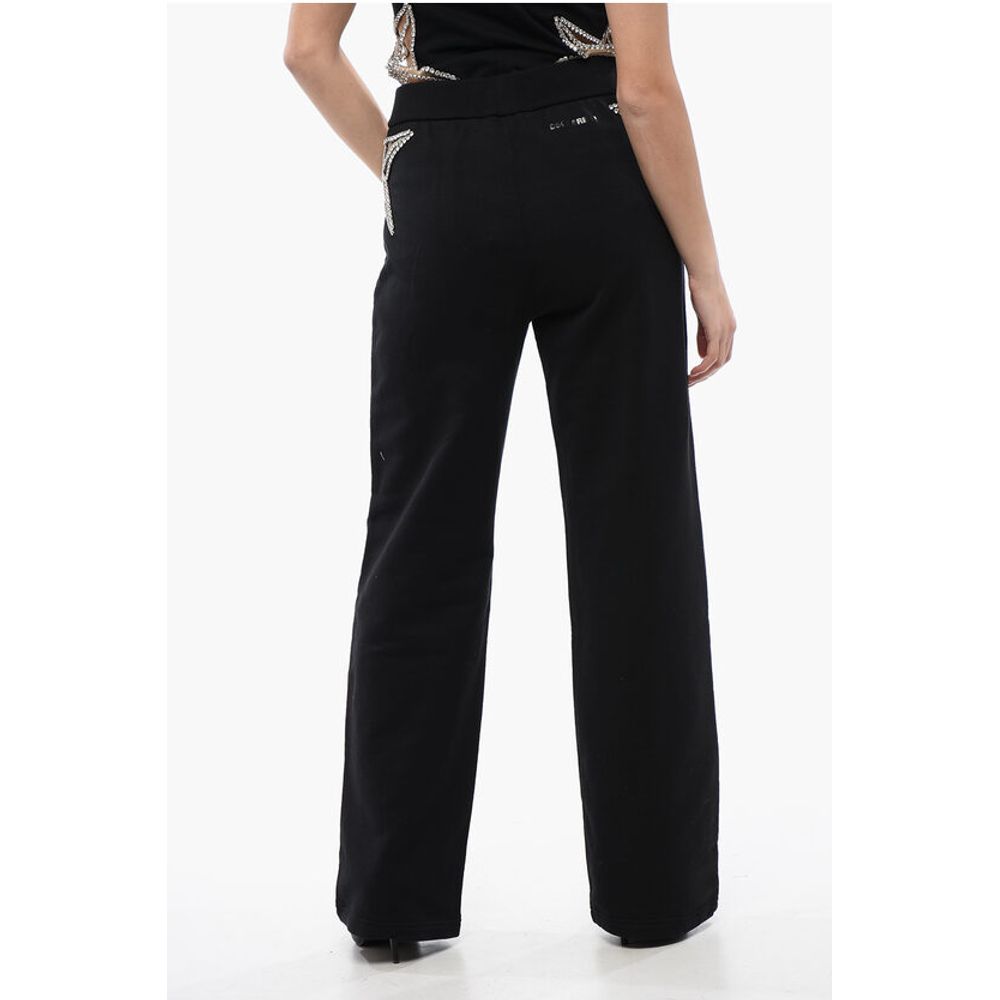 Dsquared² Straight Fit STAR Sweatpants with See Through Inserts