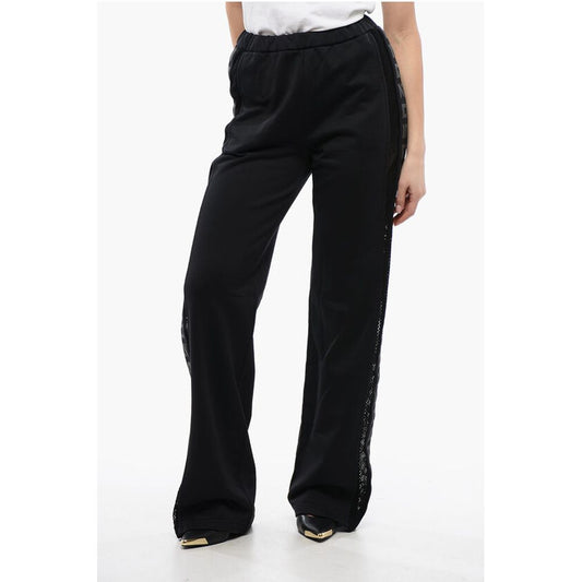 Dsquared² Tape Detailed Straight Fit Sweatpants with Mesh Inserts