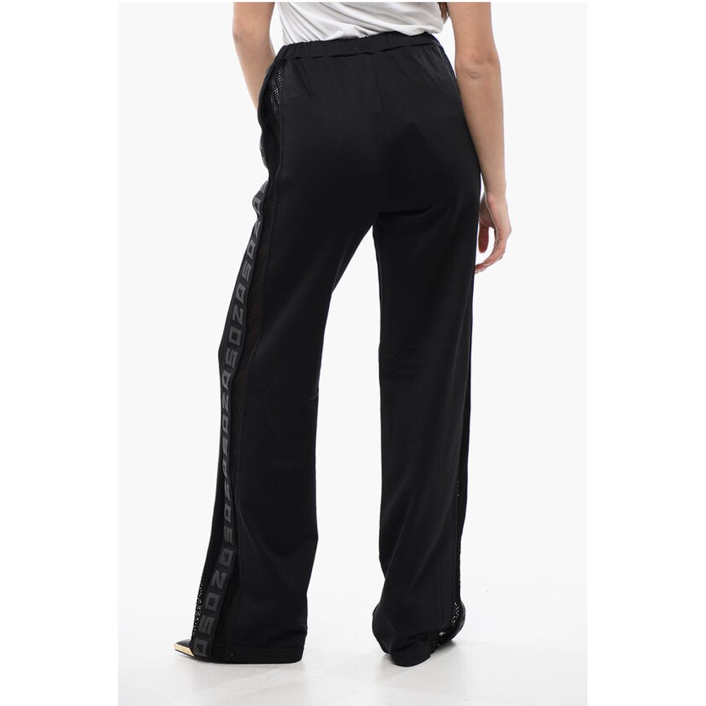 Dsquared² Tape Detailed Straight Fit Sweatpants with Mesh Inserts