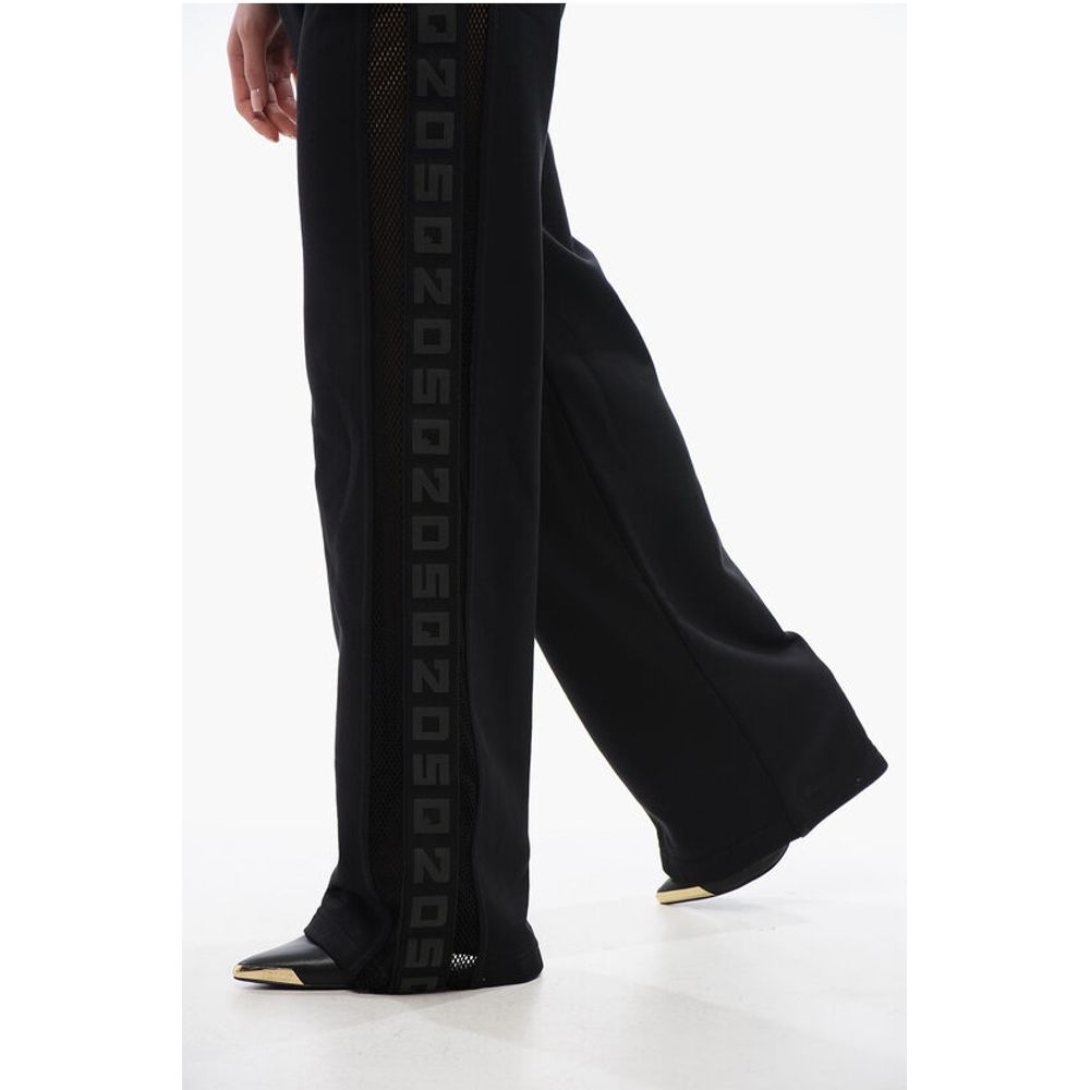 Dsquared² Tape Detailed Straight Fit Sweatpants with Mesh Inserts