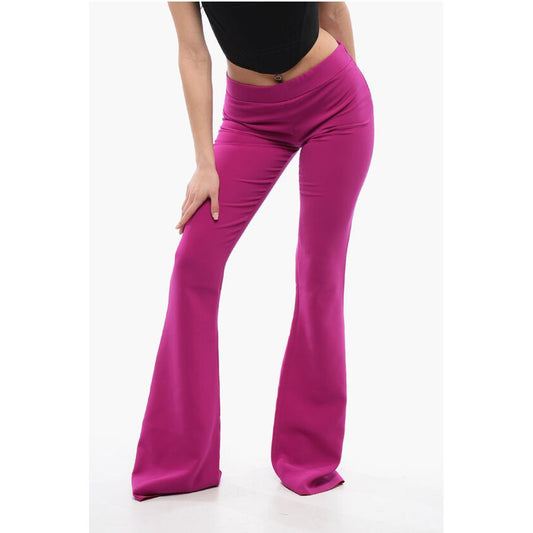 Dsquared² High-waisted Flared Fit Pants with Side Zip