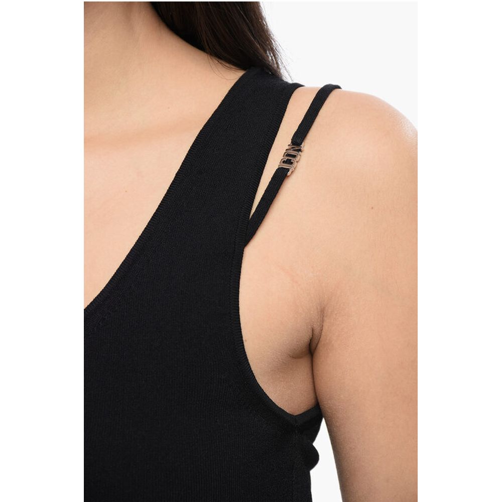 Dsquared² Knitted PIXELED ICON Crop Top