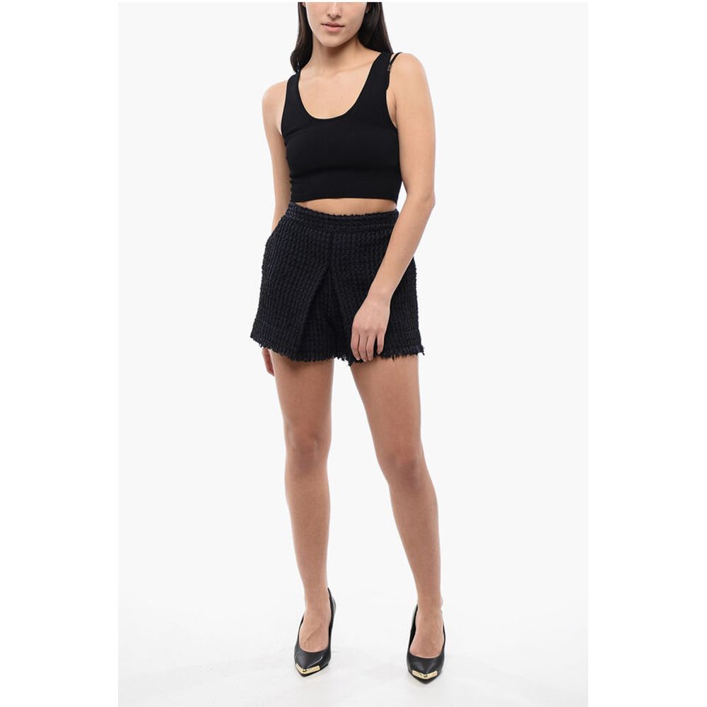 Dsquared² Knitted PIXELED ICON Crop Top