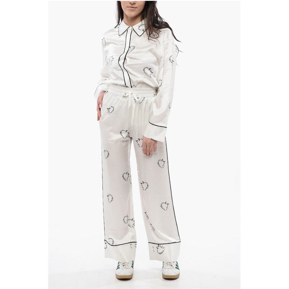 AllSaints Satin SOFI Casual Pants with Drawstring Waist