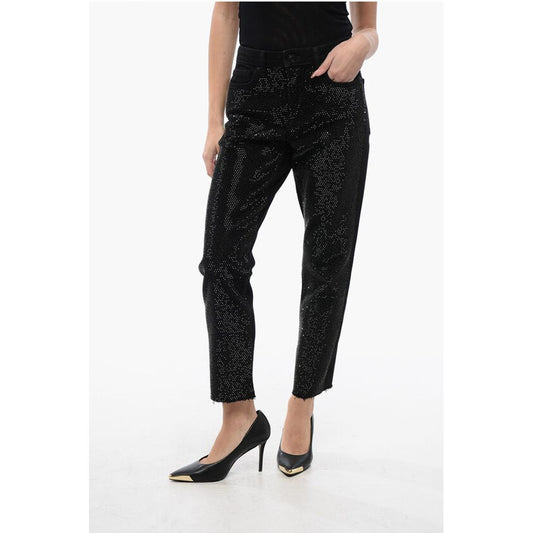 AllSaints Straight Leg RALI Jeans Embellished with Rhinestones 16cm