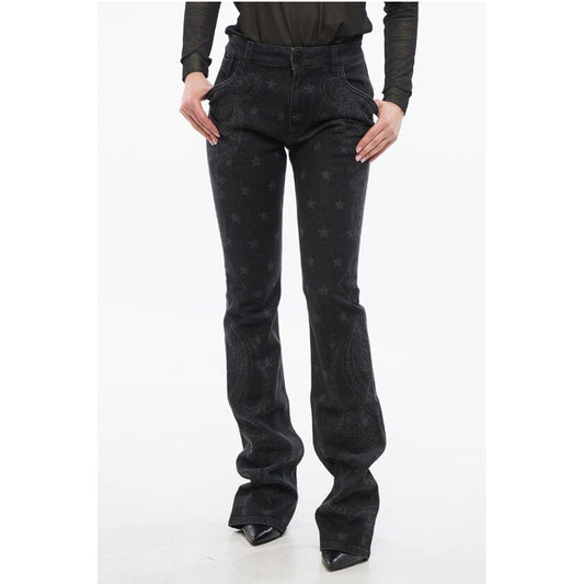 Balmain Paisley Patterned Bootcut Denims