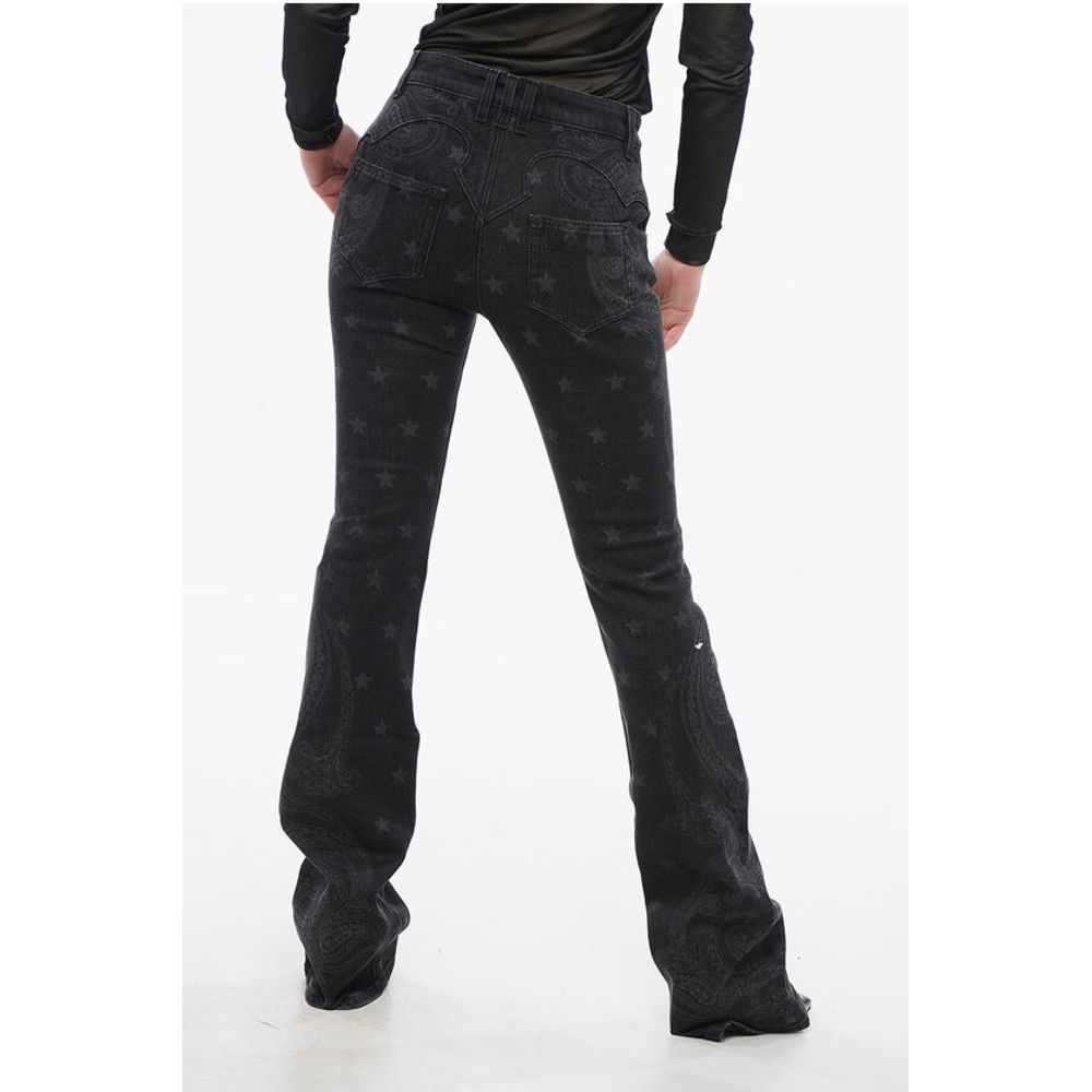 Balmain Paisley Patterned Bootcut Denims