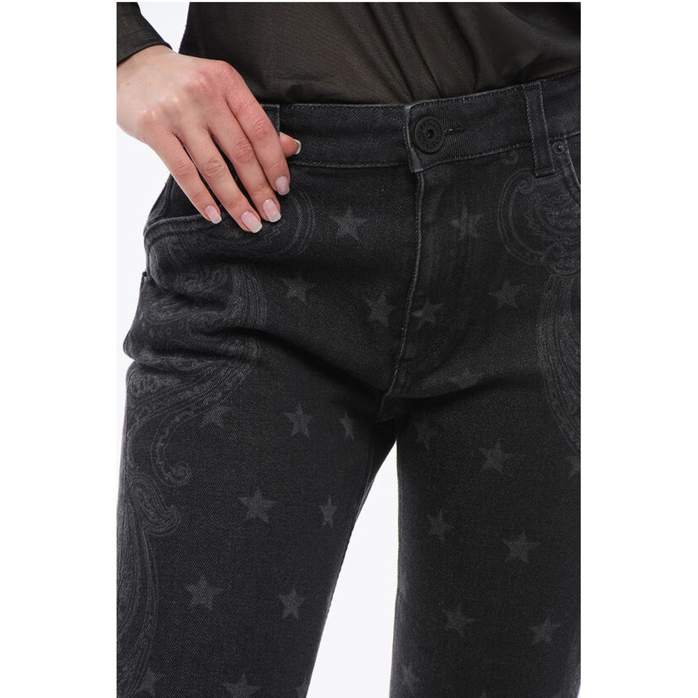 Balmain Paisley Patterned Bootcut Denims