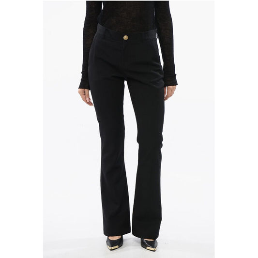 Balmain Flare-Fit Pants With Jewel Buttons