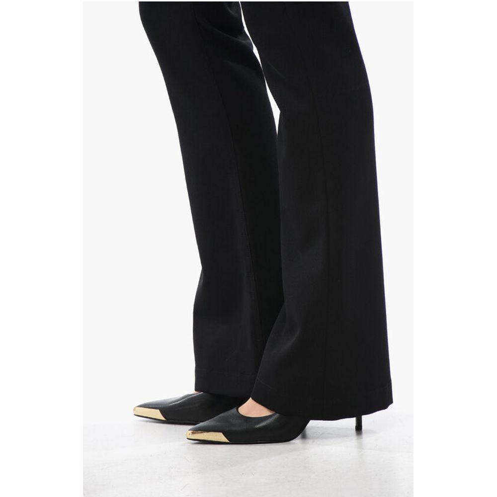 Balmain Flare-Fit Pants With Jewel Buttons