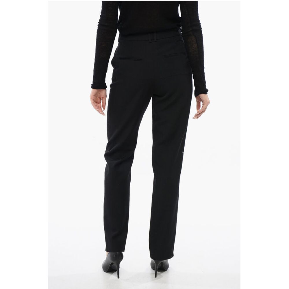 Balmain High Waisted Pants With Side Slits