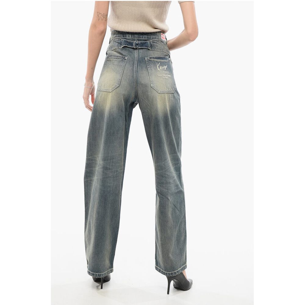 Kenzo Vintage Washed Straight Fit Denims 23cm