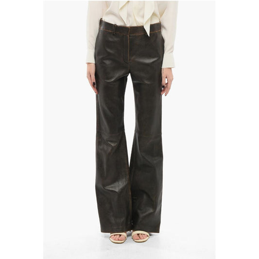 Loewe Leather Flared Pants