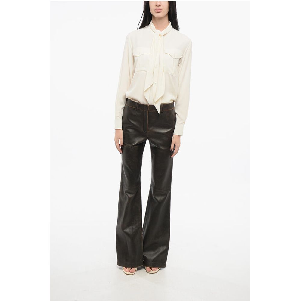 Loewe Leather Flared Pants