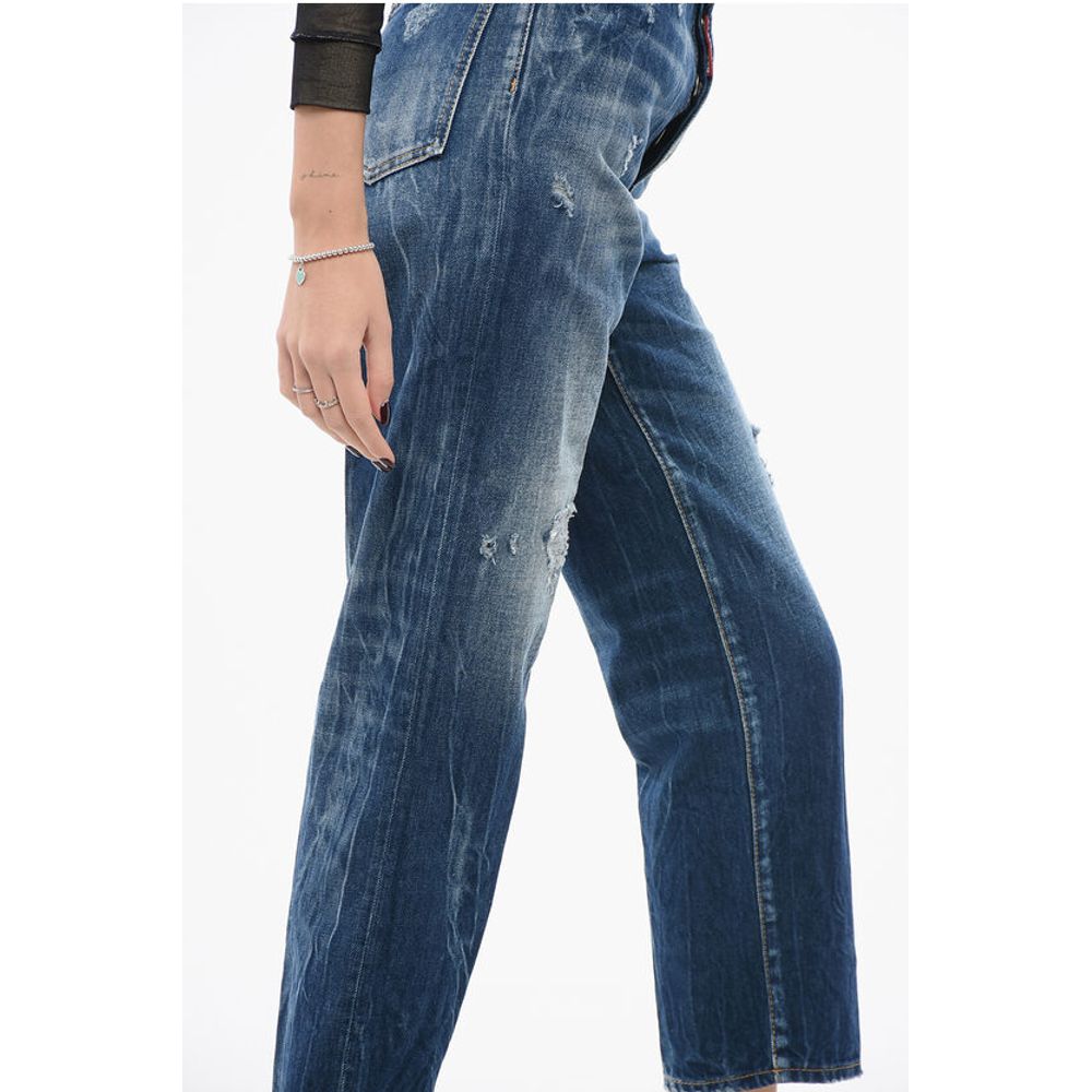 Dsquared² Distressed Boston Fit Denims 18cm