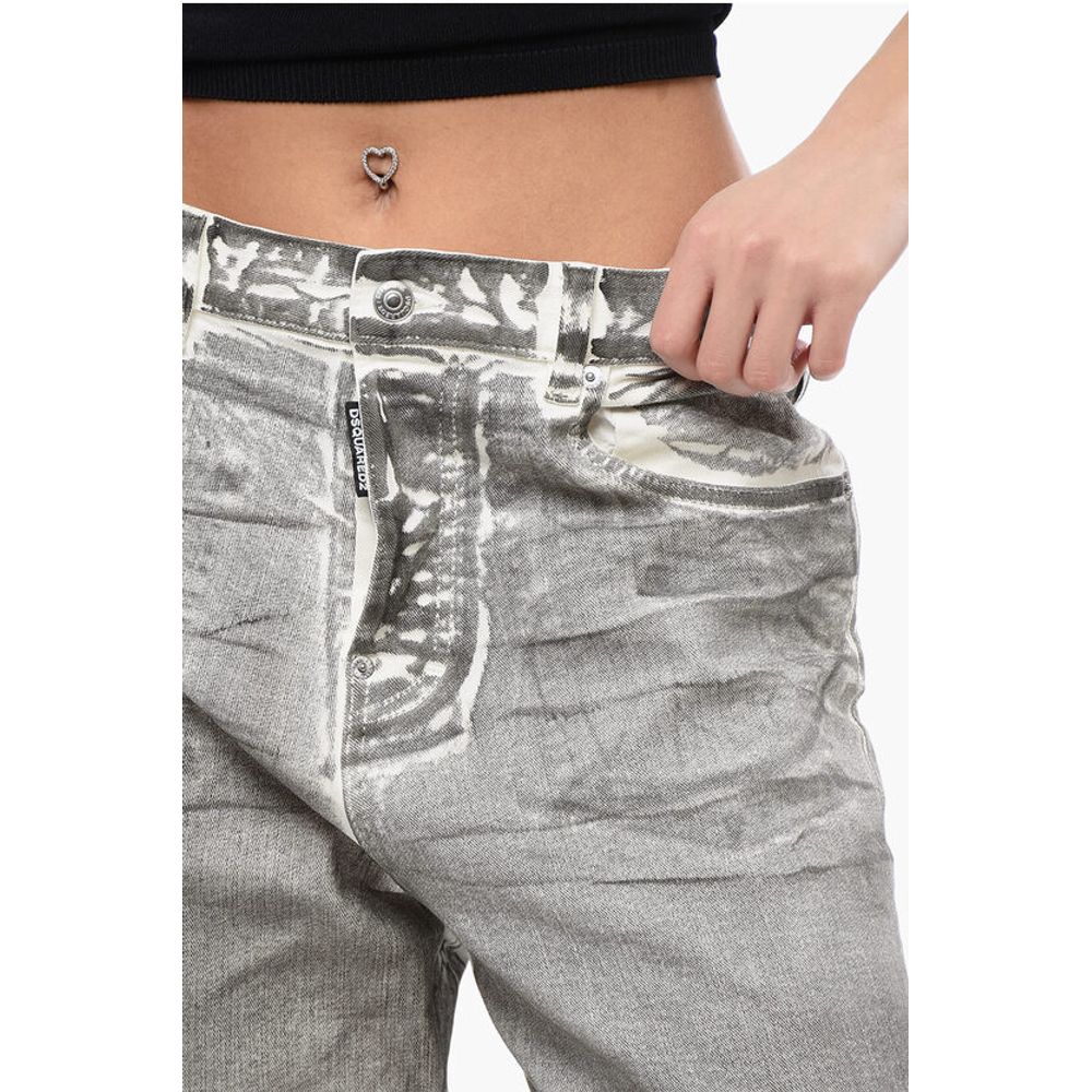 Dsquared² Coated Cotton Eros Fit Denims 23cm