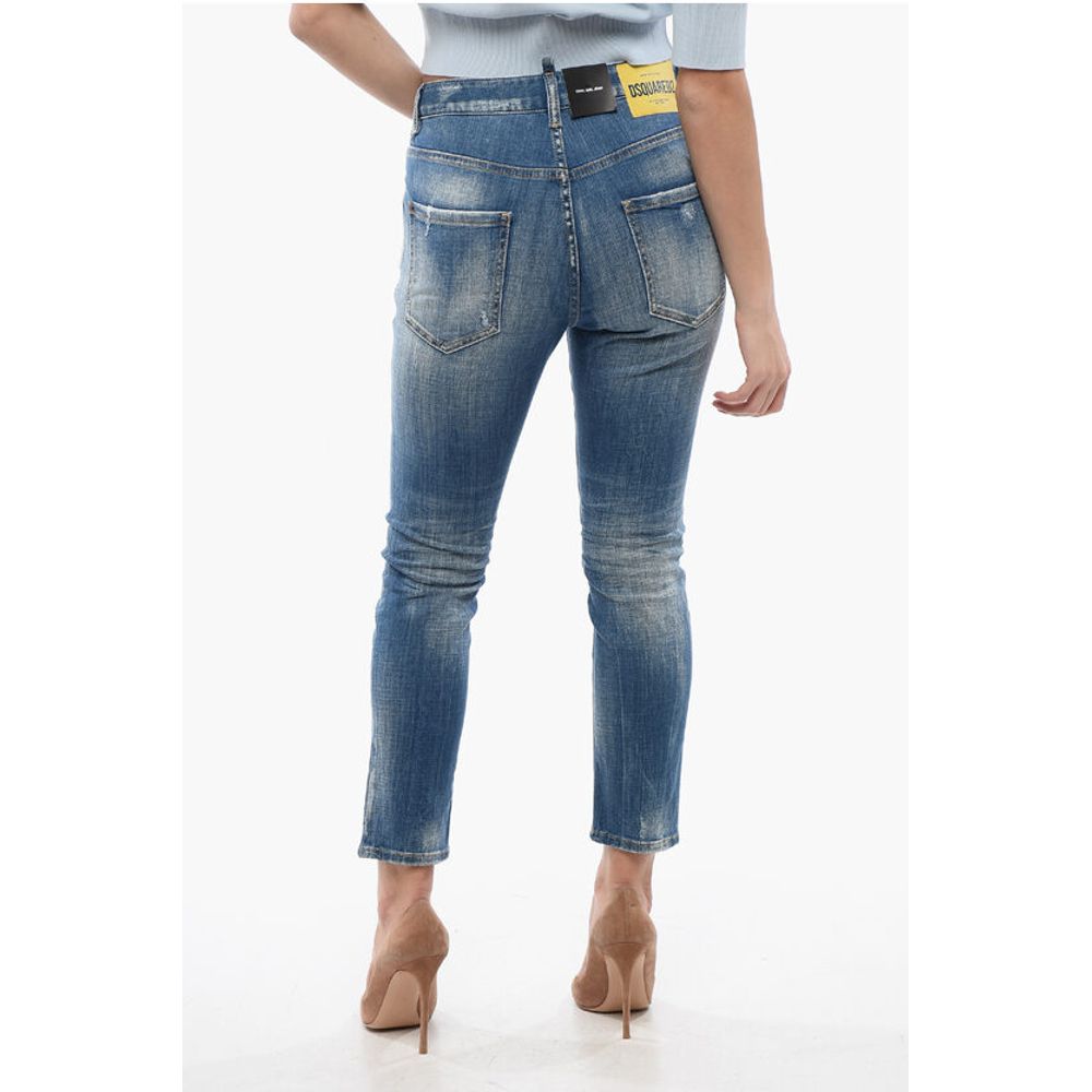Dsquared² Cool Girl Fit Delavè Denims 14cm
