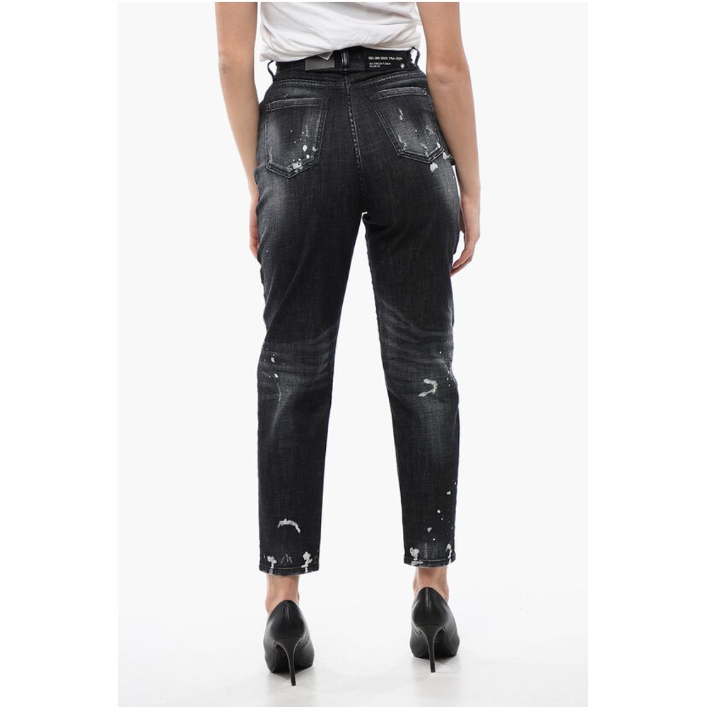 Dsquared² Distress Detailed 80'S Fit Delavè Denims 14cm