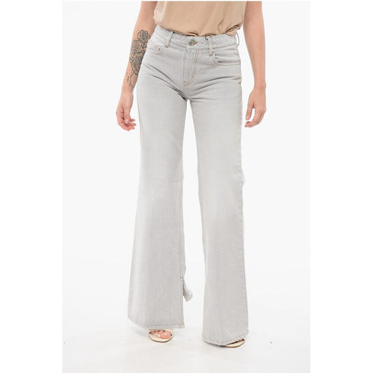 Ami Alexandre Mattiussi Stone Washed Bootcut Denims with Ankle Splits 30cm