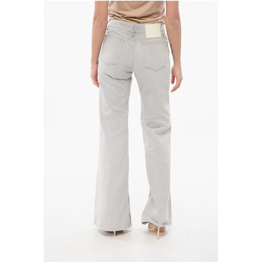 Ami Alexandre Mattiussi Stone Washed Bootcut Denims with Ankle Splits 30cm