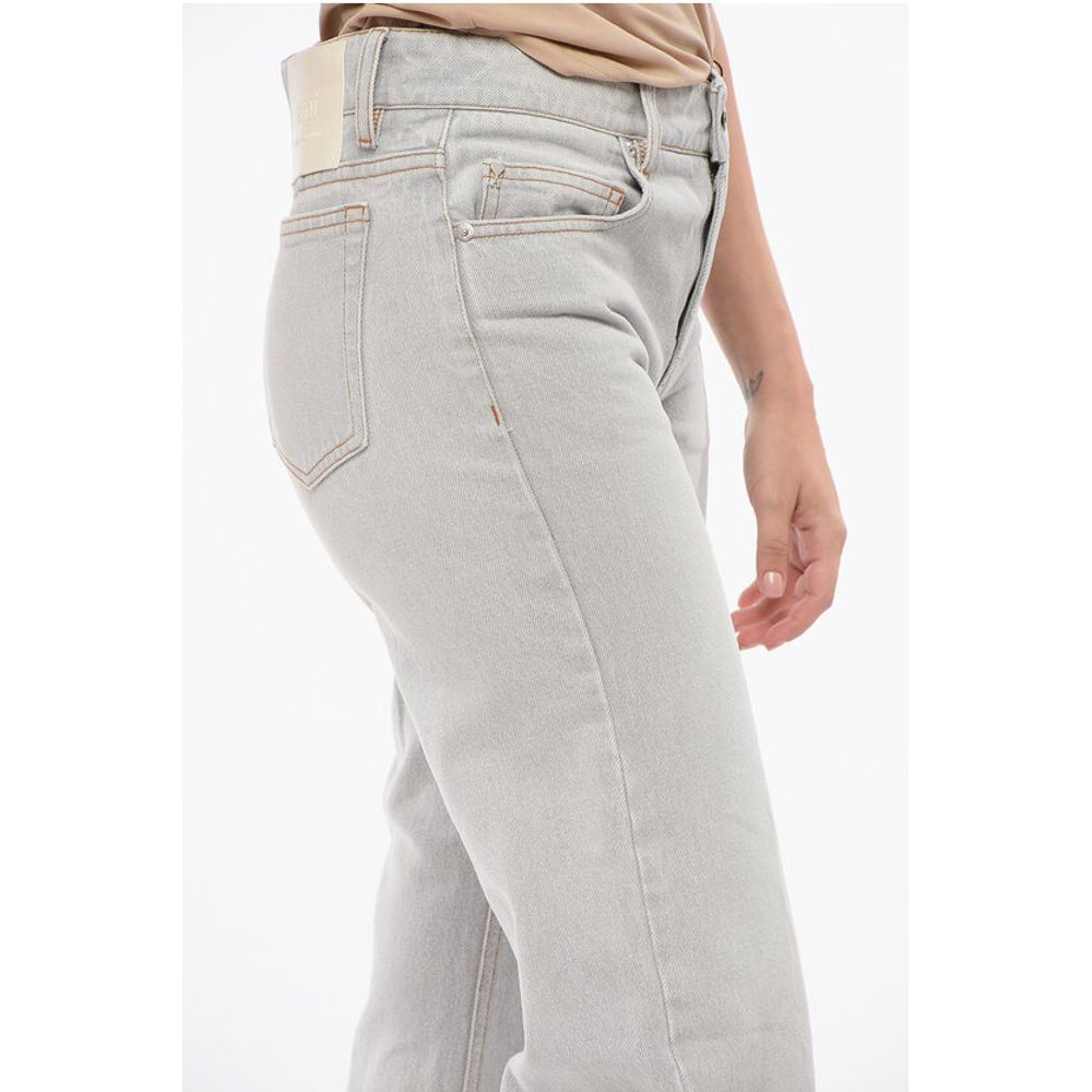 Ami Alexandre Mattiussi Stone Washed Bootcut Denims with Ankle Splits 30cm