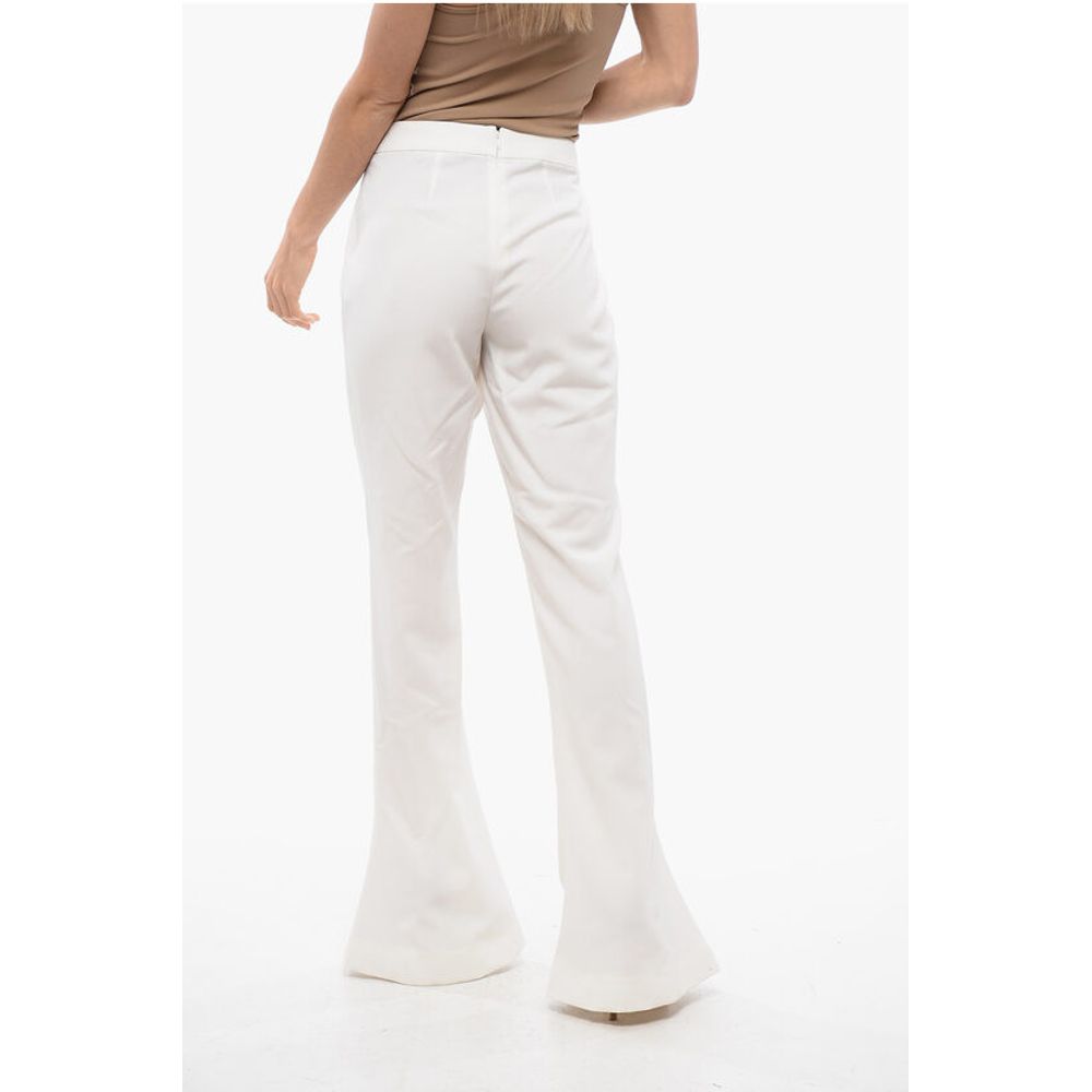 Balmain Skinny Fit Bootcut Pants with Back Zip