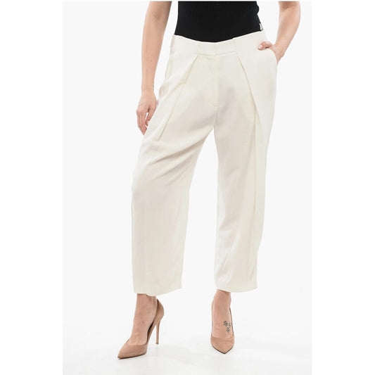 Balmain Single-pleated Viscose Tapered Fit Pants