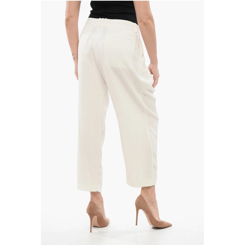 Balmain Single-pleated Viscose Tapered Fit Pants