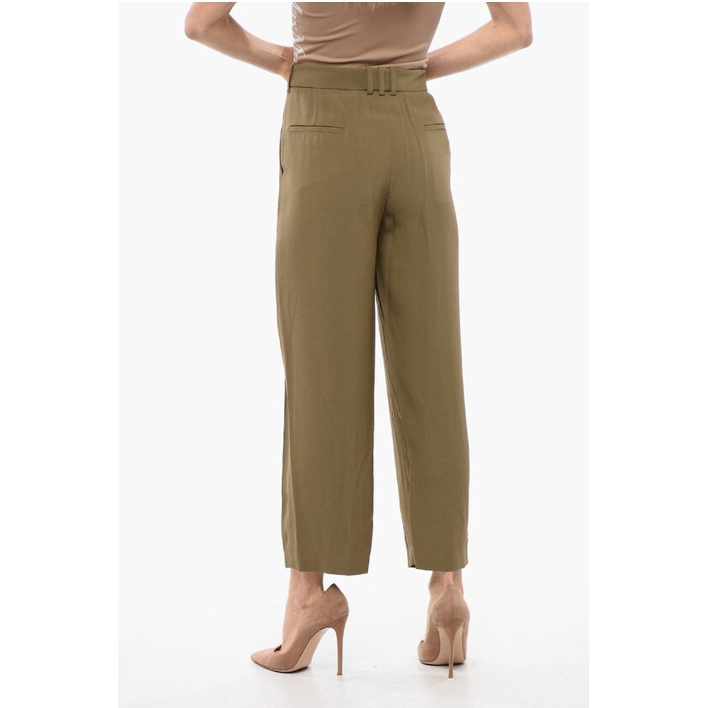 Balmain Single-pleated Viscose Tapered Fit Pants