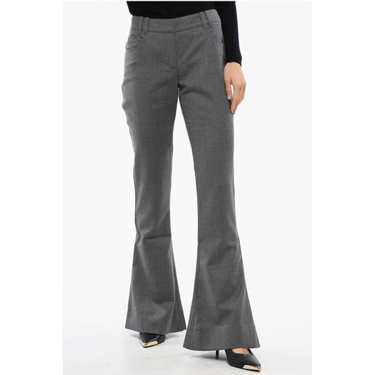 Balmain Wool Low-rise Flared Pants