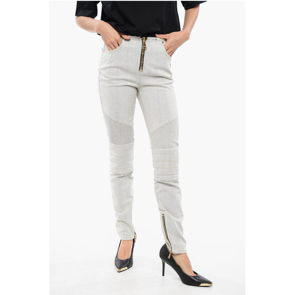 Balmain Ultra Skinnt Denims with Raw-cut Details