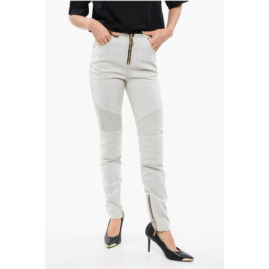 Balmain Ultra Skinnt Denims with Raw-cut Details