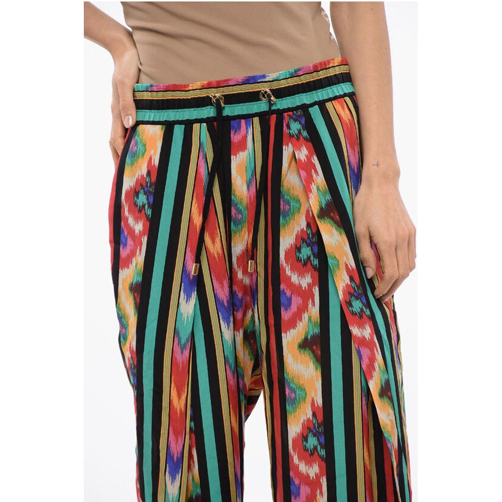 Balmain Printed Silk HAREM Pants