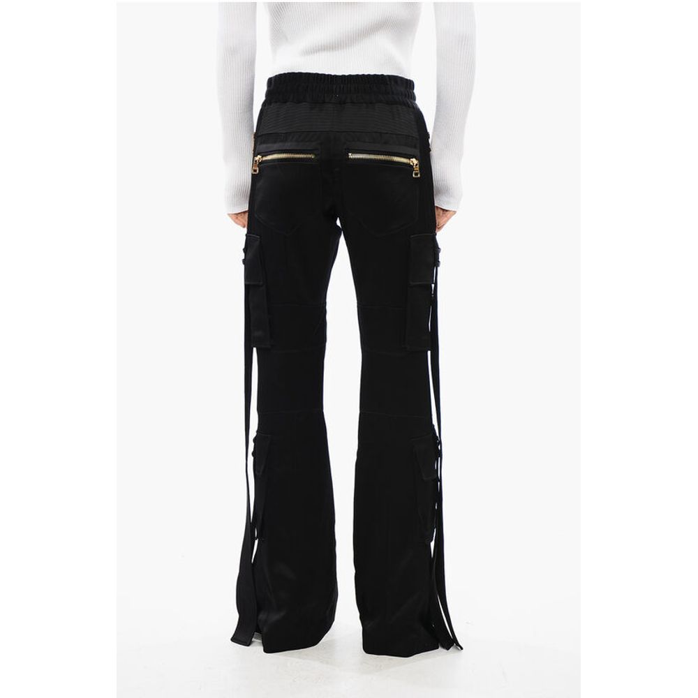 Balmain Satin Cargo Pants