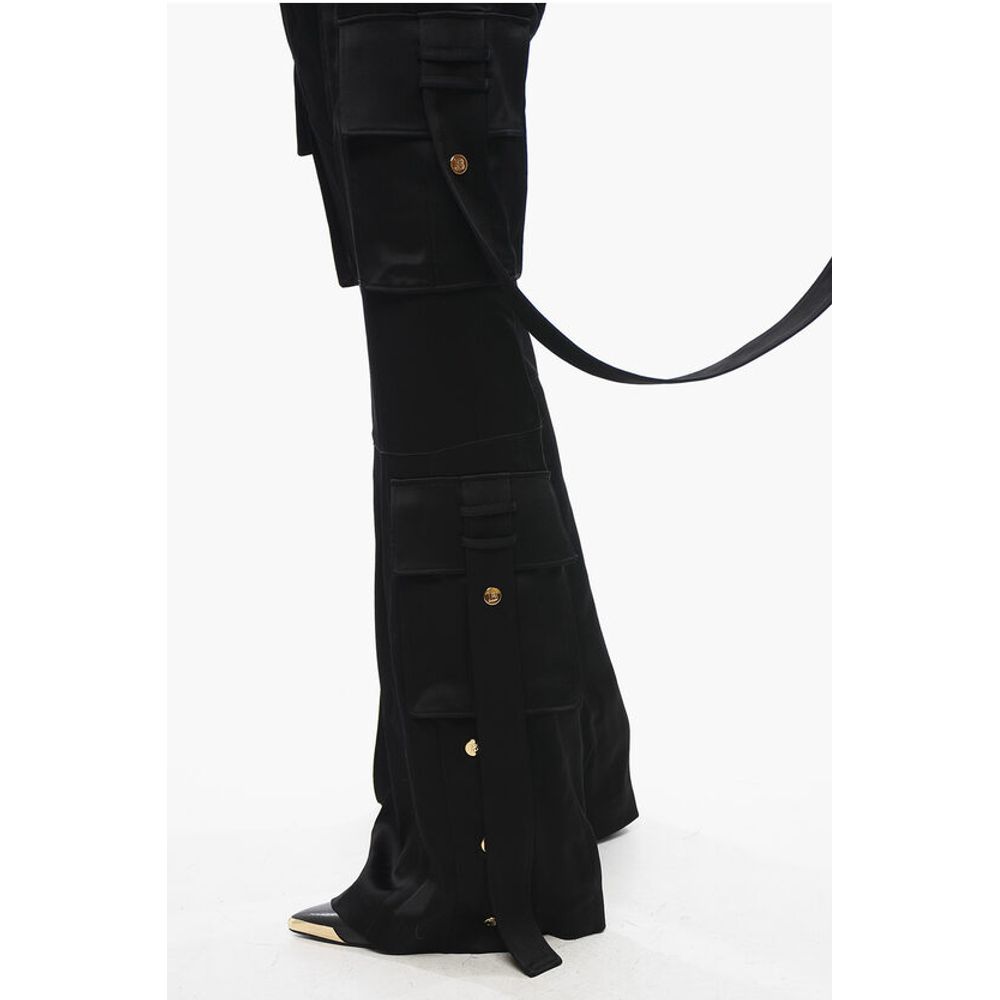 Balmain Satin Cargo Pants
