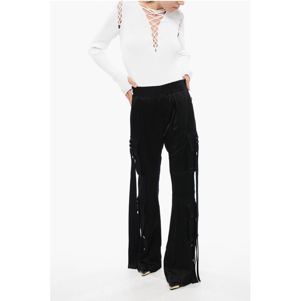 Balmain Satin Cargo Pants