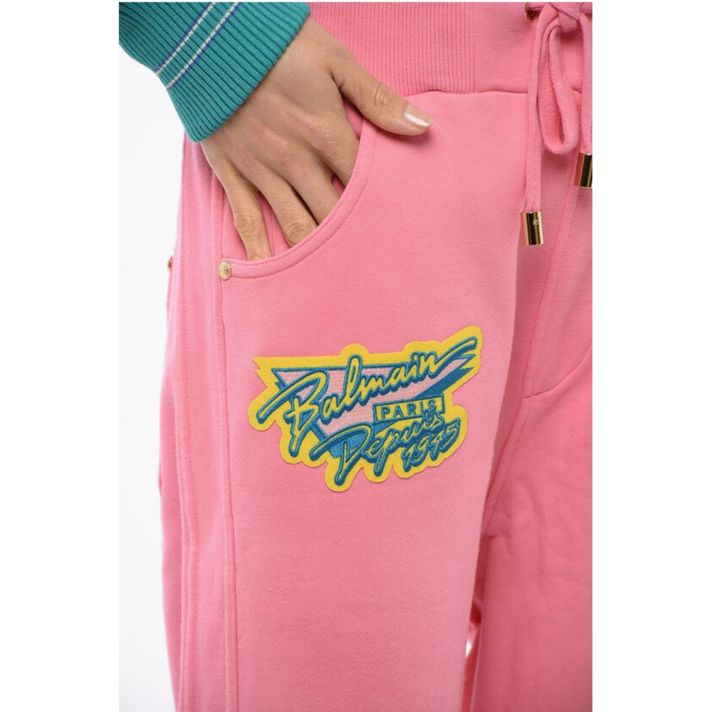 Balmain Boyfriend Joggers with Turn-up Hems