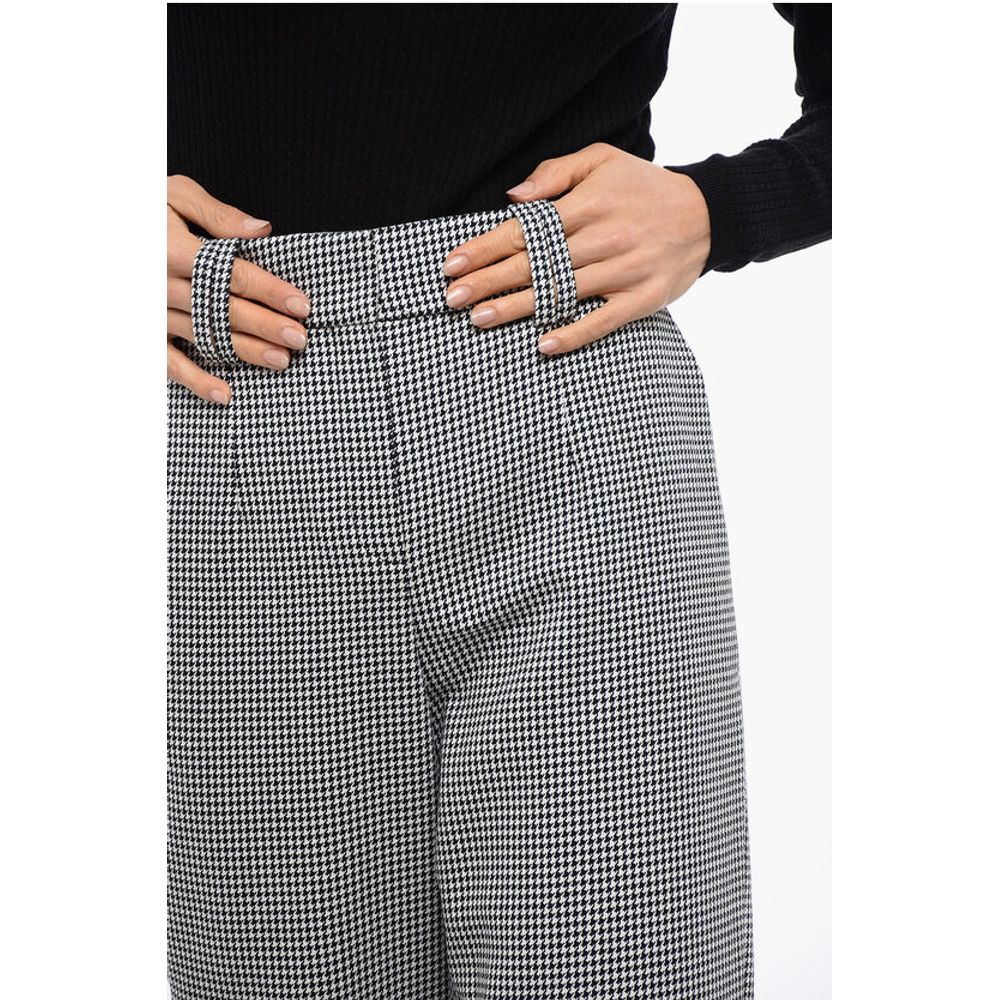 Balmain Houndstooth High-waisted Pants